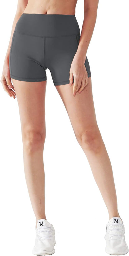 Women'S 3"/4" High Waist Spandex Running Shorts for Yoga